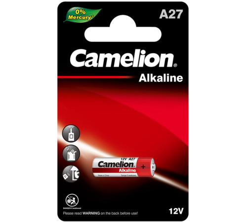 Батарейка CAMELION A27-BP1, 12V, 16 mAh, 1 шт