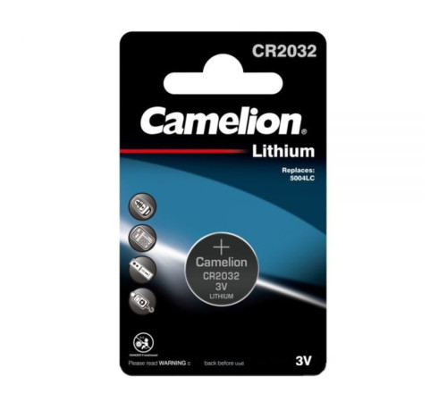 Батарейка CAMELION CR2032-BP1, 3V 1шт/блистере
