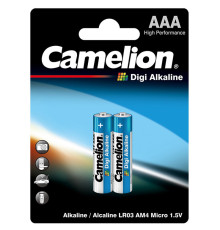 Батарейка CAMELION Digi Alkaline, AAA, 1.5V, 2 шт в блистере