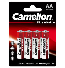 Батарейка CAMELION Plus Alkaline, AA, 1.5V, 4 шт в блистере