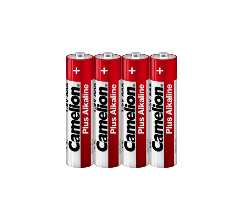Батарейка CAMELION Plus Alkaline, AAA, 1.5V, 4 шт в пленке