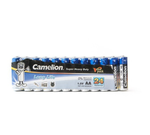 Батарейка CAMELION Super Heavy Duty, AA, 1.5V, 24 шт в плёнке