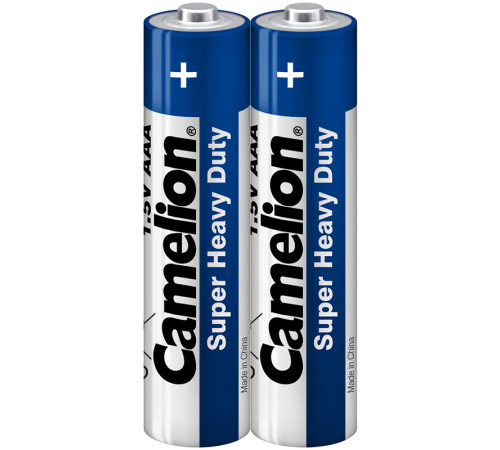 Батарейка CAMELION Super Heavy Duty, AAA, 1.5V, 2 шт. плёнка