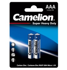 Батарейка CAMELION Super Heavy Duty, AAA, 1.5V, 2 шт в блистере