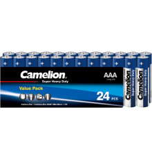 Батарейка CAMELION Super Heavy Duty, AAA, 1.5V, 24 шт в плёнке