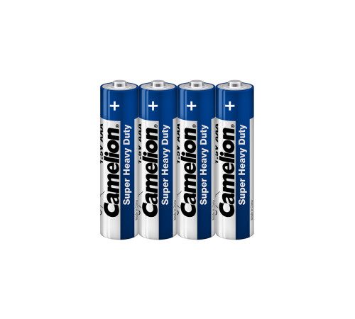 Батарейка CAMELION Super Heavy Duty, AAA, 1.5V, 4 шт в плёнке