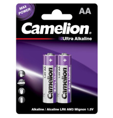 Батарейка CAMELION Ultra Alkaline, AA, 1.5V, 2 шт в блистере