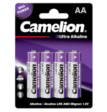 Батарейка CAMELION Ultra Alkaline, AA, 1.5V, 4 шт в блистере