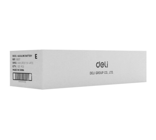 Батарейки DELI Alkaline, LR03, 1.5V, AAA, 4 шт/упак