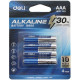 Батарейки DELI Alkaline, LR03, 1.5V, AAA, 4 штуки в блистере
