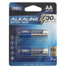 Батарейки DELI Alkaline, LR6, 1.5V, AA, 2 штуки в блистере
