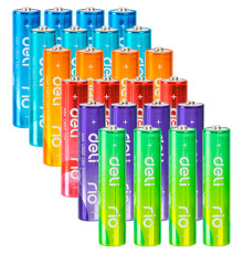 Батарейки DELI "RIO" Alkaline, LR6, 1.5V, AA, 4 шт/упак