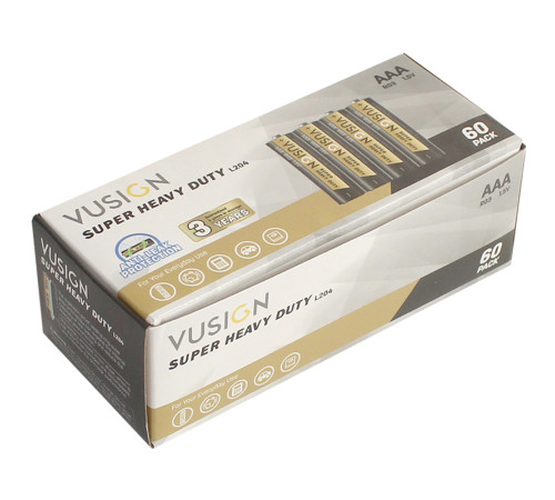 Батарейки DELI "VUSIGN" Super Heavy Duty, R03, 1.5V, AAA, 4 шт/упак