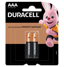 Батарейки DURACELL LR03 BASIC AAA (2 шт/бл)