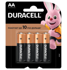 Батарейки DURACELL LR06 BASIC AA (4 шт/бл)