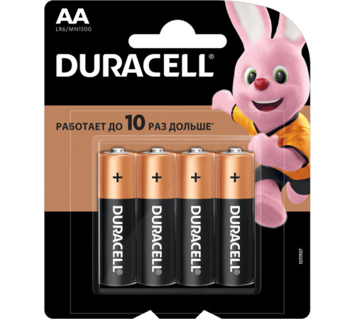 Батарейки DURACELL LR06 BASIC AA (4 шт/бл)
