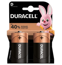 Батарейки DURACELL LR20 BASIC D (2 шт/уп)