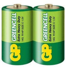 Батарейки GP "Greencell" 13G-2S2, D (2шт/упак)