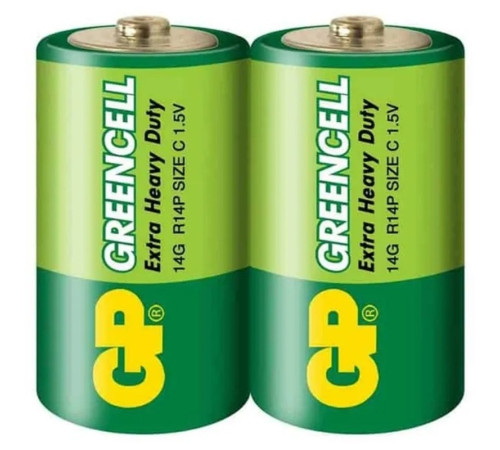 Батарейки GP "Greencell" 13G-2S2, D (2шт/упак)