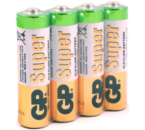 Батарейки GP "Super" АА (пальчиковые) 4 шт/упак