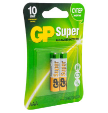 Батарейки GP "Super" ААA (мизинчиковые) 2 шт/упак
