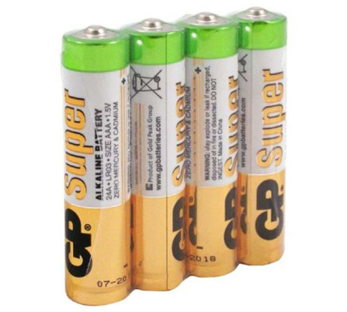 Батарейки GP "Super" ААА (мизинчиковые) 4 шт/упак