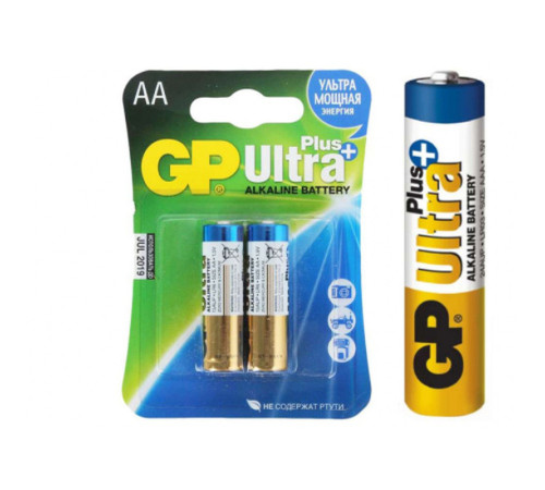 Батарейки GP "Ultra Plus" АА (пальчиковые) 2 шт/упак