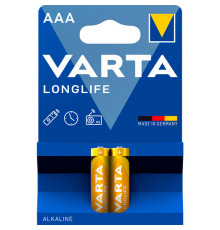Батарейки VARTA "Longlife"  ААА (мизинчиковые) 2 шт/упак
