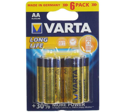 Батарейки VARTA "Longlife" С (2 шт/упак)