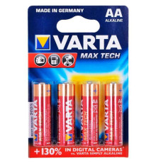 Батарейки VARTA "Max Tech" АА (пальчиковые) 4 шт/упак