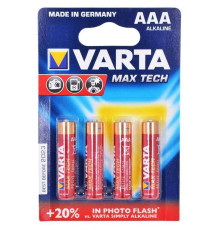 Батарейки VARTA "Max Tech"  ААА (мизинчиковые) 4 шт/упак