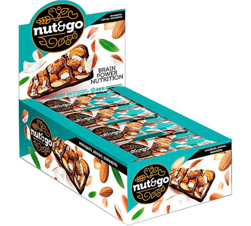 Батончик миндальный «Nut&Go», с кокосом