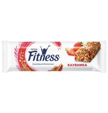 Батончик злаковый Nestle Fitness, клубника