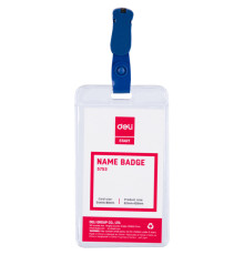 Бейдж DELI вертикальный 54  х 90 мм