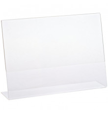 Бейдж настольный OfficeSpace, А4, односторонний горизонтальный, прозрачный 