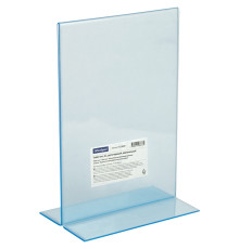 Бейдж настольный OfficeSpace, А5, двухсторонний вертикальный, прозрачный 