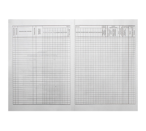 Бланк "Табель учета рабочего времени" А3, 1 лист