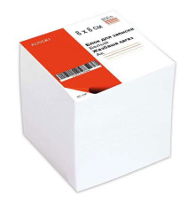Блок для записей KUVERT  белый 8х8х8 см