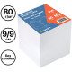 Блок для записей KUVERT белый 9х9х9 см 