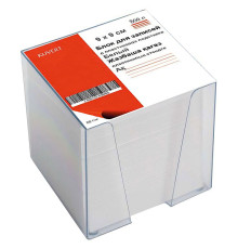 Блок для записей KUVERT в подставке белый 9х9х9 см