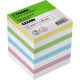 Блок для записей СТАММ "Стандарт", 8х8х8 см, цветной