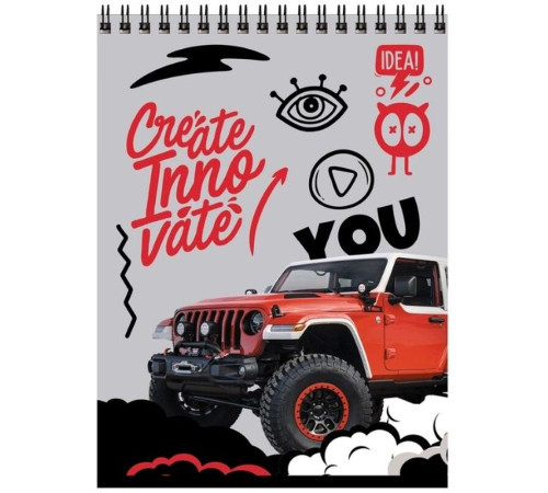 Блокнот  BG "Будь смелее" на спирали, А5, 40 листов в клетку