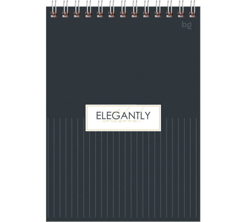 Блокнот BG "Minimal" на спирали, А5, 60 листов в клетку