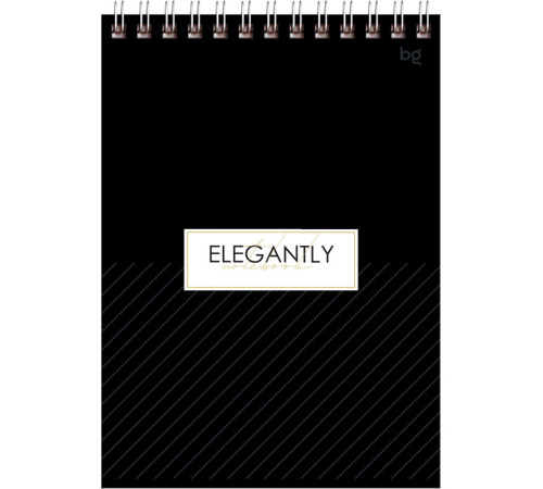 Блокнот BG "Minimal" на спирали, А5, 60 листов в клетку