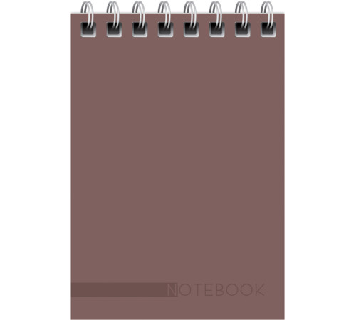 Блокнот  BG "Моноколор. Classic" на спирали, А7, 40 листов в клетку