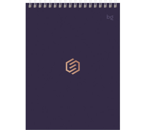 Блокнот  BG "Моноколор. Классика" на спирали, А5, 40 листов в клетку