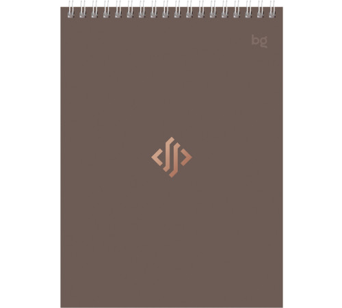 Блокнот  BG "Моноколор. Классика" на спирали, А5, 40 листов в клетку