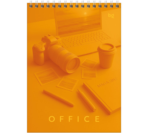 Блокнот BG "Моноколор. Офис" на спирали, А5, 60 листов в клетку