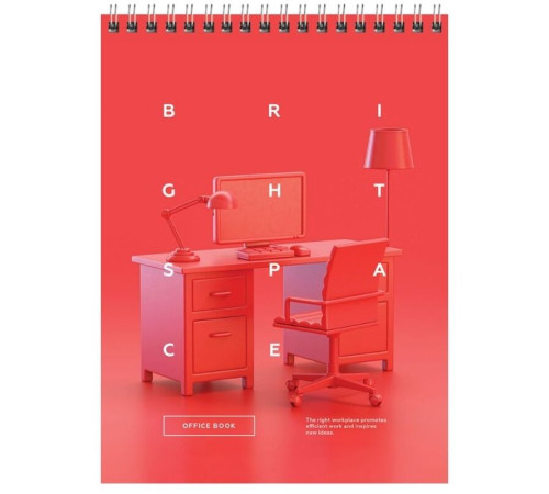 Блокнот  BG "Office book" на спирали, А5, 60 листов в клетку