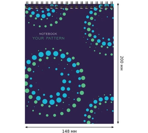 Блокнот  BG "Your pattern" на спирали, А5, 40 листов в клетку